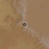 Shaded relief of the 60 km around Harewa, drawn from the GMTED2010 grid