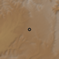 Shaded relief of the 59 km around Hawzen, drawn from the GMTED2010 grid