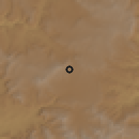 Shaded relief of the 60 km around Hintalo, drawn from the GMTED2010 grid