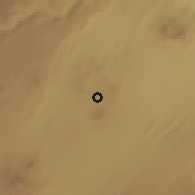 Shaded relief of the 60 km around Kone, drawn from the GMTED2010 grid