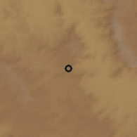 Shaded relief of the 60 km around Kone, drawn from the GMTED2010 grid