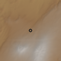 Shaded relief of the 60 km around Ligaba, drawn from the GMTED2010 grid