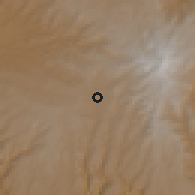 Shaded relief of the 60 km around Mekane Yesus, drawn from the GMTED2010 grid
