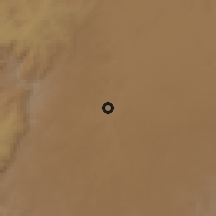 Shaded relief of the 60 km around Merawi, drawn from the GMTED2010 grid