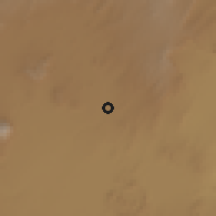 Shaded relief of the 60 km around Mojo, drawn from the GMTED2010 grid