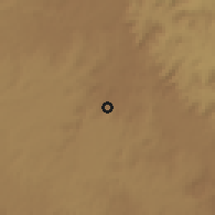 Shaded relief of the 60 km around Muklemi, drawn from the GMTED2010 grid