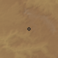 Shaded relief of the 60 km around Sachi, drawn from the GMTED2010 grid
