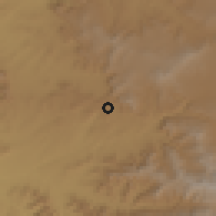 Shaded relief of the 60 km around Samre, drawn from the GMTED2010 grid