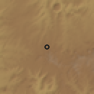 Shaded relief of the 59 km around Semema, drawn from the GMTED2010 grid