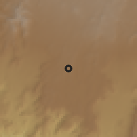 Shaded relief of the 60 km around Shendi, drawn from the GMTED2010 grid