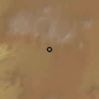 Shaded relief of the 60 km around Shinshicho, drawn from the GMTED2010 grid