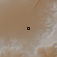 Shaded relief of the 60 km around Adaba, drawn from the GMTED2010 grid