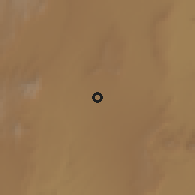 Shaded relief of the 60 km around Ansha, drawn from the GMTED2010 grid