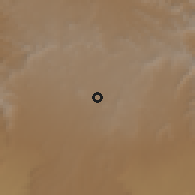 Shaded relief of the 60 km around Tilili, drawn from the GMTED2010 grid