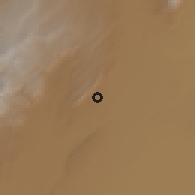 Shaded relief of the 60 km around Timuga, drawn from the GMTED2010 grid