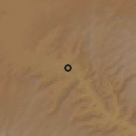 Shaded relief of the 60 km around Tis Abay, drawn from the GMTED2010 grid
