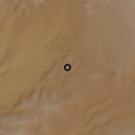 Shaded relief of the 59 km around Tsigereda, drawn from the GMTED2010 grid