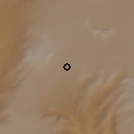 Shaded relief of the 60 km around Arbegona, drawn from the GMTED2010 grid