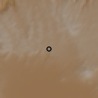 Shaded relief of the 60 km around Arb Gebeya, drawn from the GMTED2010 grid