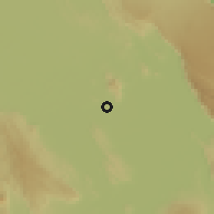 Shaded relief of the 60 km around Asayita, drawn from the GMTED2010 grid