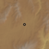 Shaded relief of the 60 km around Asendabo, drawn from the GMTED2010 grid