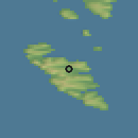 Shaded relief of the 45 km around Øravíkarlíð, drawn from the GMTED2010 grid