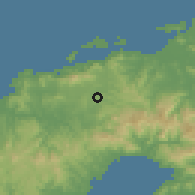 Shaded relief of the 59 km around Seaqaqa, drawn from the GMTED2010 grid