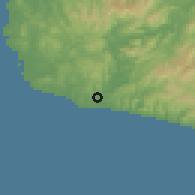 Shaded relief of the 59 km around Sigatoka, drawn from the GMTED2010 grid