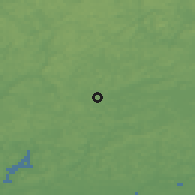 Shaded relief of the 45 km around Karjalohja, drawn from the GMTED2010 grid