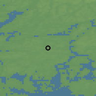 Shaded relief of the 45 km around Kemiö, drawn from the GMTED2010 grid