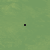 Shaded relief of the 44 km around Kerimäki, drawn from the GMTED2010 grid