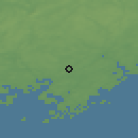 Shaded relief of the 45 km around Kirkkonummi, drawn from the GMTED2010 grid