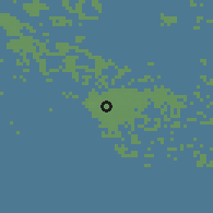 Shaded relief of the 45 km around Kökar, drawn from the GMTED2010 grid