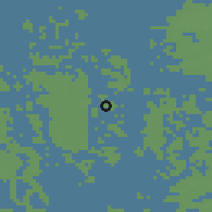 Shaded relief of the 45 km around Brändö, drawn from the GMTED2010 grid