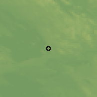 Shaded relief of the 44 km around Kontiolahti, drawn from the GMTED2010 grid