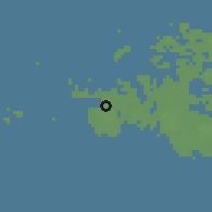 Shaded relief of the 45 km around Eckerö, drawn from the GMTED2010 grid