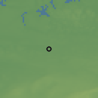 Shaded relief of the 44 km around Laihia, drawn from the GMTED2010 grid