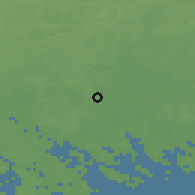 Shaded relief of the 45 km around Lapinjärvi, drawn from the GMTED2010 grid