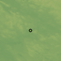 Shaded relief of the 44 km around Eno, drawn from the GMTED2010 grid