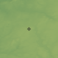 Shaded relief of the 44 km around Lehtimäki, drawn from the GMTED2010 grid