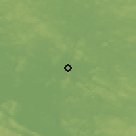 Shaded relief of the 44 km around Lieksa, drawn from the GMTED2010 grid