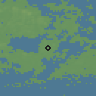 Shaded relief of the 45 km around Lumparland, drawn from the GMTED2010 grid
