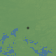 Shaded relief of the 45 km around Mietoinen, drawn from the GMTED2010 grid