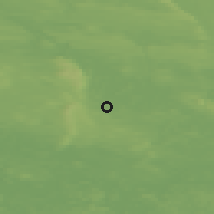 Shaded relief of the 44 km around Nilsiä, drawn from the GMTED2010 grid