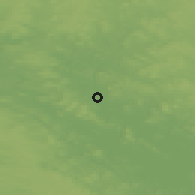 Shaded relief of the 44 km around Nurmes, drawn from the GMTED2010 grid