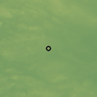 Shaded relief of the 44 km around Outokumpu, drawn from the GMTED2010 grid