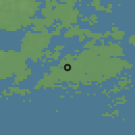 Shaded relief of the 45 km around Föglö, drawn from the GMTED2010 grid