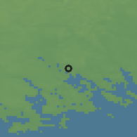 Shaded relief of the 45 km around Pernaja, drawn from the GMTED2010 grid
