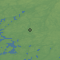 Shaded relief of the 45 km around Perniö, drawn from the GMTED2010 grid