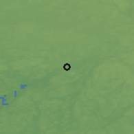 Shaded relief of the 45 km around Pertteli, drawn from the GMTED2010 grid